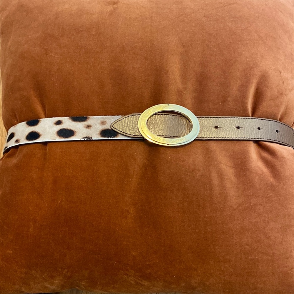 Dolce & Gabbana leather belt with cheetah print - Picture 7 of 9